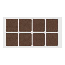 Self-Adhesive Felt Pad 50x50mm Brown