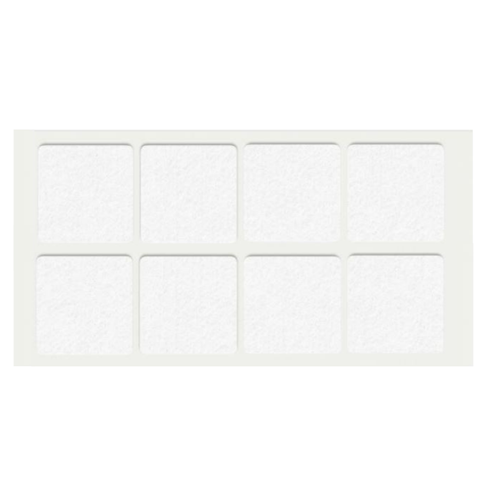 Self-Adhesive Felt Pad 50x50mm White