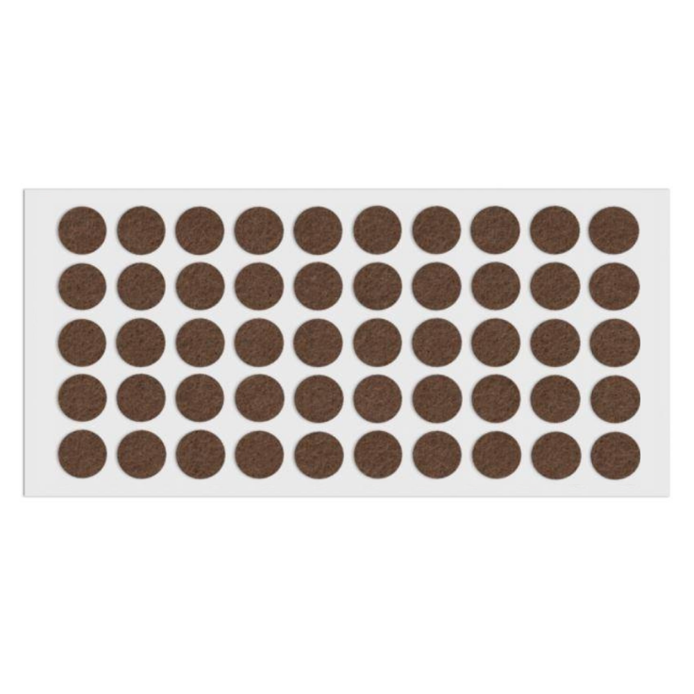 Self-Adhesive Felt Pad Ø18mm Brown