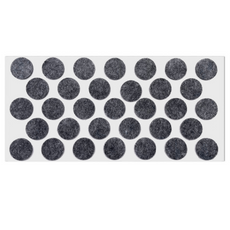 Self-Adhesive Felt Pad Ø24mm Grey