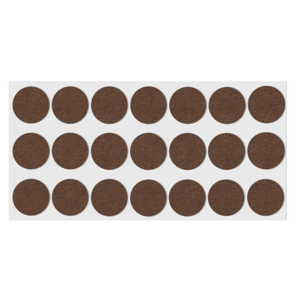 Self-Adhesive Felt Pad Ø30mm Brown