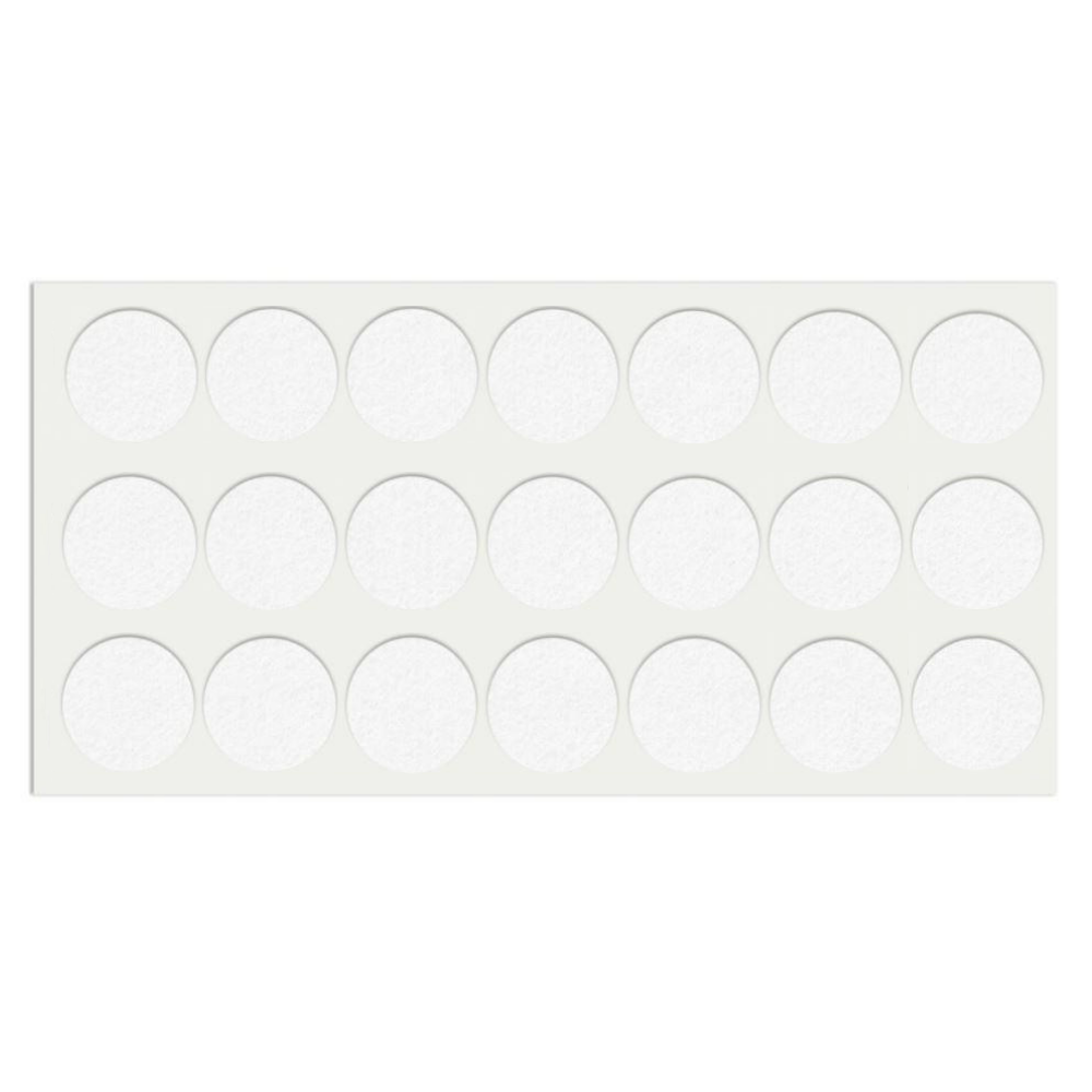 Self-Adhesive Felt Pad Ø30mm White