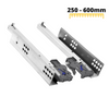 Set of Soft-Close Concealed Undermount Slides, 3/4 Extension
