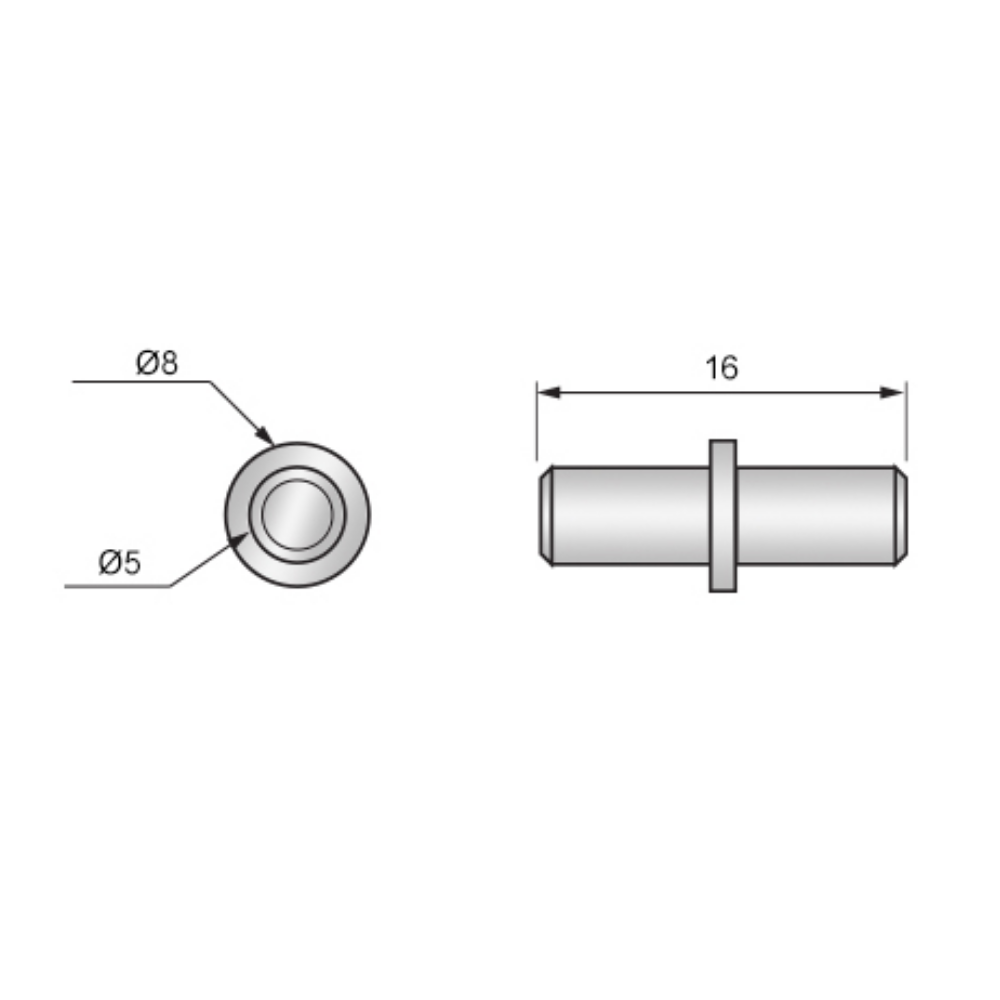 Shelf Support Pin Ø5mm (1000 pcs)