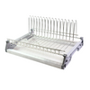 Single Dish Rack Kitchen Cabinet - Chrome - 900mm