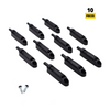 Soft-Close Cabinet Door Damper - Black (10 pcs)