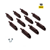 Soft-Close Cabinet Door Damper - Brown (10 pcs)