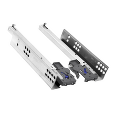 Soft-Close Concealed Undermount Drawer Runners, 3/4 Extension - 300mm