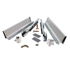 Soft-Close Drawer System, LOW, H: 68mm, Silver 350mm