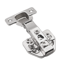 3D Soft-Close Hinge, H0 Mounting Plate with EURO Screws, Overlay Doors