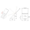 Cabinet corner braces plastic - Dark Brown 100pcs