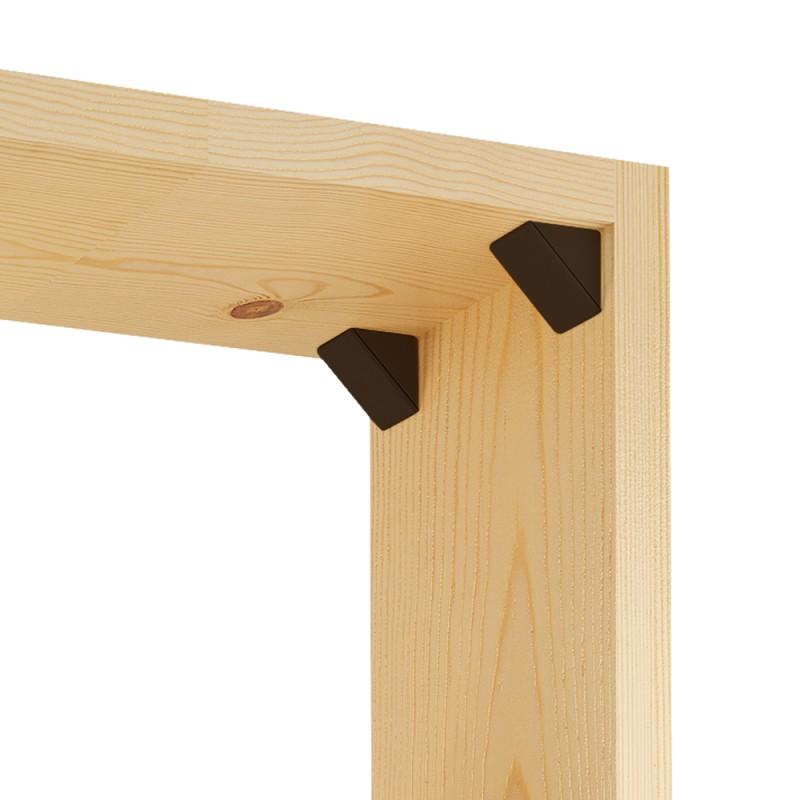 Cabinet corner braces plastic - Dark Brown 100pcs
