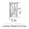 Cutlery Tray for Drawer, Cabinet Widths: 300mm, Depth: 430mm, White