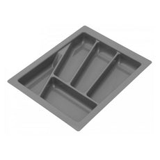 Cutlery Tray for Drawer, Cabinet Width: 400mm, Depth: 430mm - Metallic