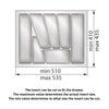 Cutlery Tray for Drawer, Cabinet Widths: 600mm, Depth: 430mm, White