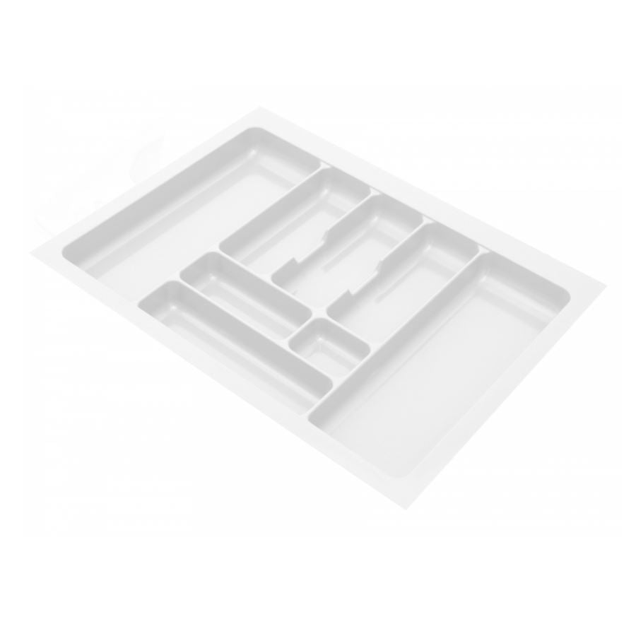Cutlery Tray for Drawer, Cabinet Width: 600mm, Depth: 490mm - White