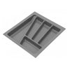 Cutlery Tray for Drawer, Cabinet Widths: 300-900mm, Depth: 430mm, Metallic