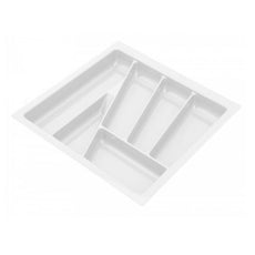 Cutlery Tray for Drawer, Cabinet Widths: 500mm, Depth: 430mm, White