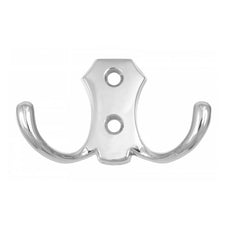 Double Robe Hook - Chrome WP02