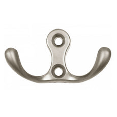 Double Robe Hook - Satin WP01
