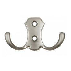 Double Robe Hook - Satin WP02