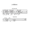 Drawer Runners Auto-Lock 300mm - H45 (Right and Left Side)