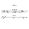 Drawer Runners Auto-Lock 500mm - H45 (Right and Left Side)