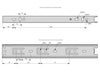 Drawer Runners Ball Bearing 250mm - H35 (Right and Left Side)