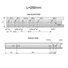 Drawer Runners Ball Bearing 250mm - H45 (Right and Left Side)