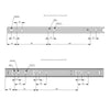 Drawer Runners Ball Bearing 300mm - H27 (Right and Left Side)