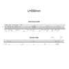 Drawer runners ball bearing 550mm - H45 (right and left side)