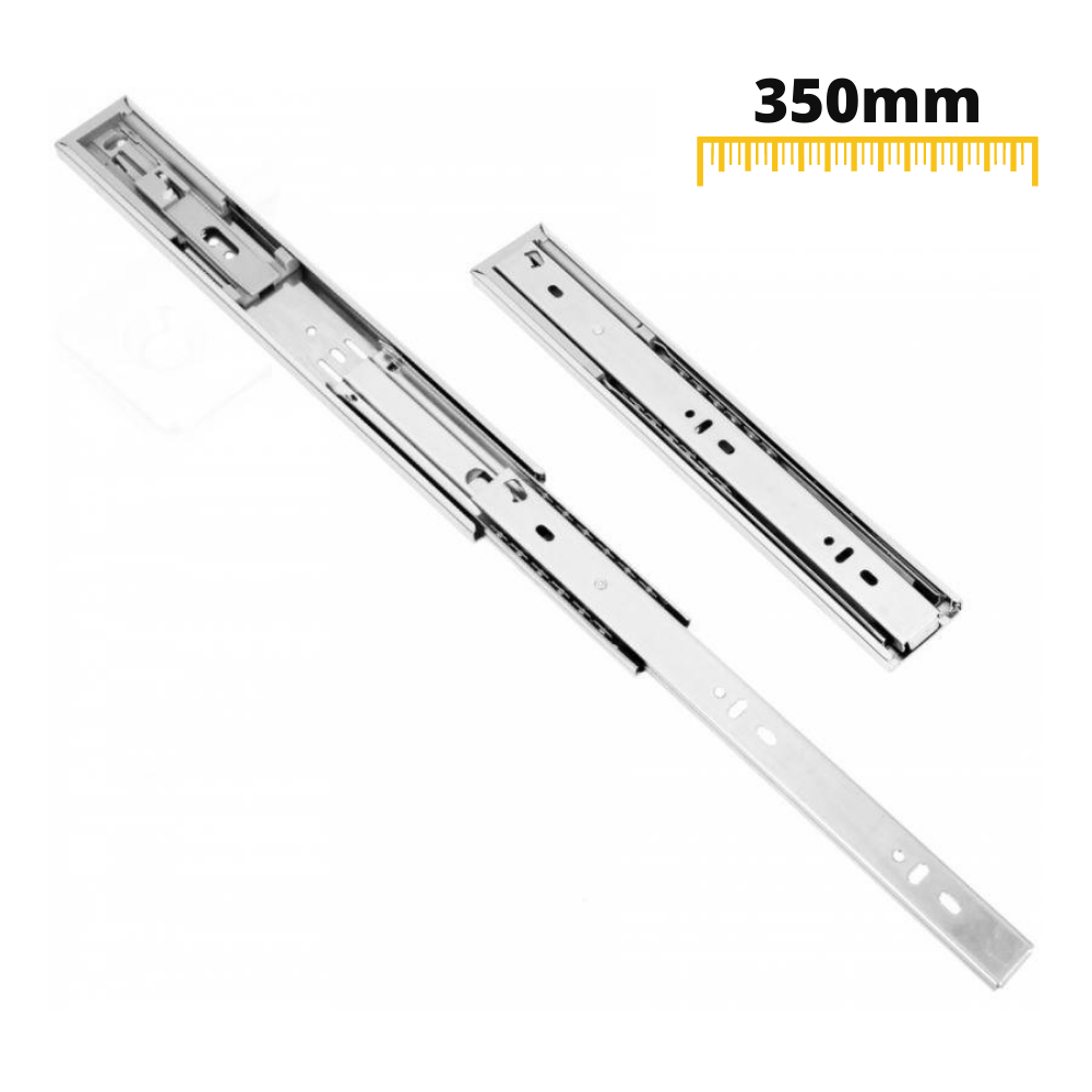 Drawer runners soft-close 350mm - H45 (right and left side)