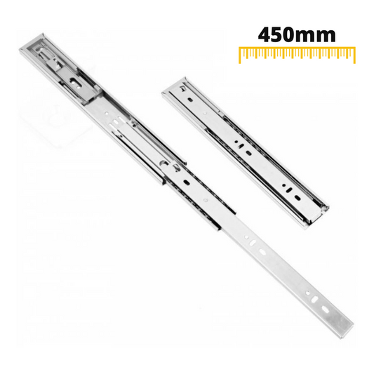 Drawer runners soft-close 450mm - H45 (right and left side)