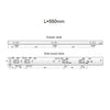 Drawer runners soft-close 550mm - H45 (right and left side)
