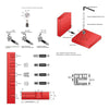 Furniture Cam Lock 15mm, a=8.0mm (1000 pcs)