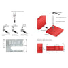 Furniture cam lock 15mm, a=9.0mm (1000 pcs)