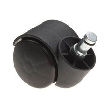 Furniture plastic swivel wheel with mounting pin Ø50mm
