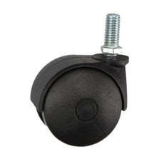 Furniture plastic swivel wheel with thread 8mm -  Ø60mm