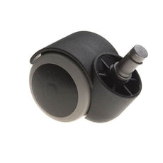 Furniture rubber swivel wheel with mounting pin 11mm -  Ø50mm