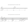 Drawer runners ball bearing 600mm - H35 (right and left side)