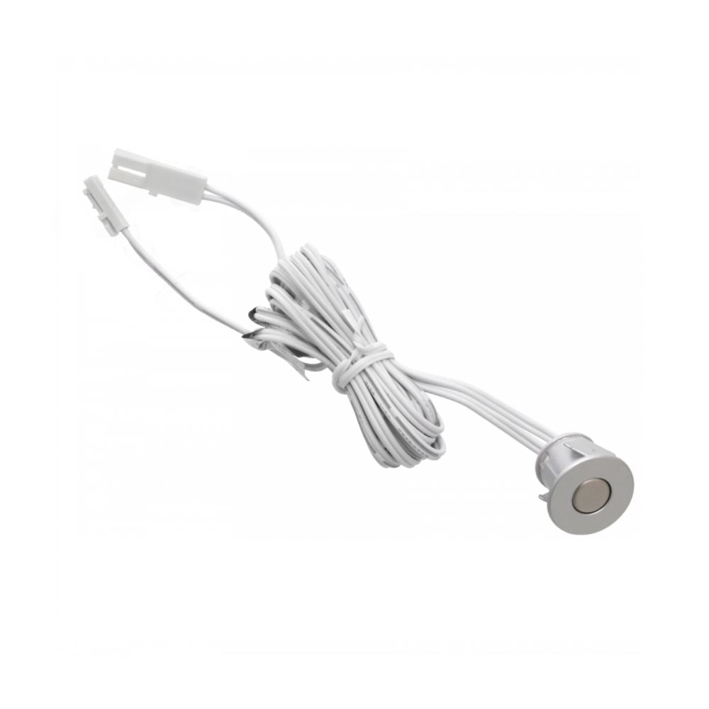 LED Light Switch / Dimmer with Inset Fixture 24W Silver NTP