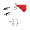 M10 threaded insert - White 1 pc