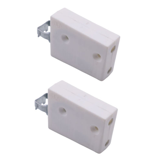 Nylon cabinet bracket, universal - L+R, 2D Eco - White NTP
