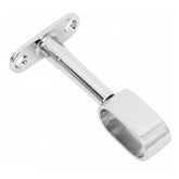Oval Bar Distance Bracket 15x30mm, Chrome