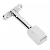 Oval Bar End Bracket 15x30mm, Chrome