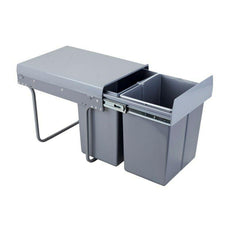 Pull-Out Kitchen Waste Bin - 2x20L - 400mm Cabinet
