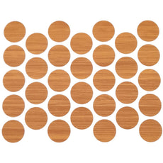 Screw Cover Caps Self-Adhesive - Bamboo 18mm