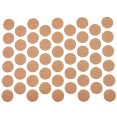 Screw Cover Caps Self-Adhesive - Beech 14mm