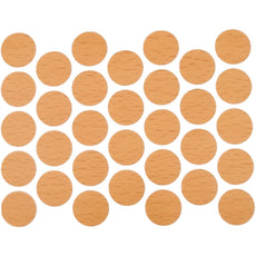 Screw Cover Caps Self-Adhesive - Beech 18mm