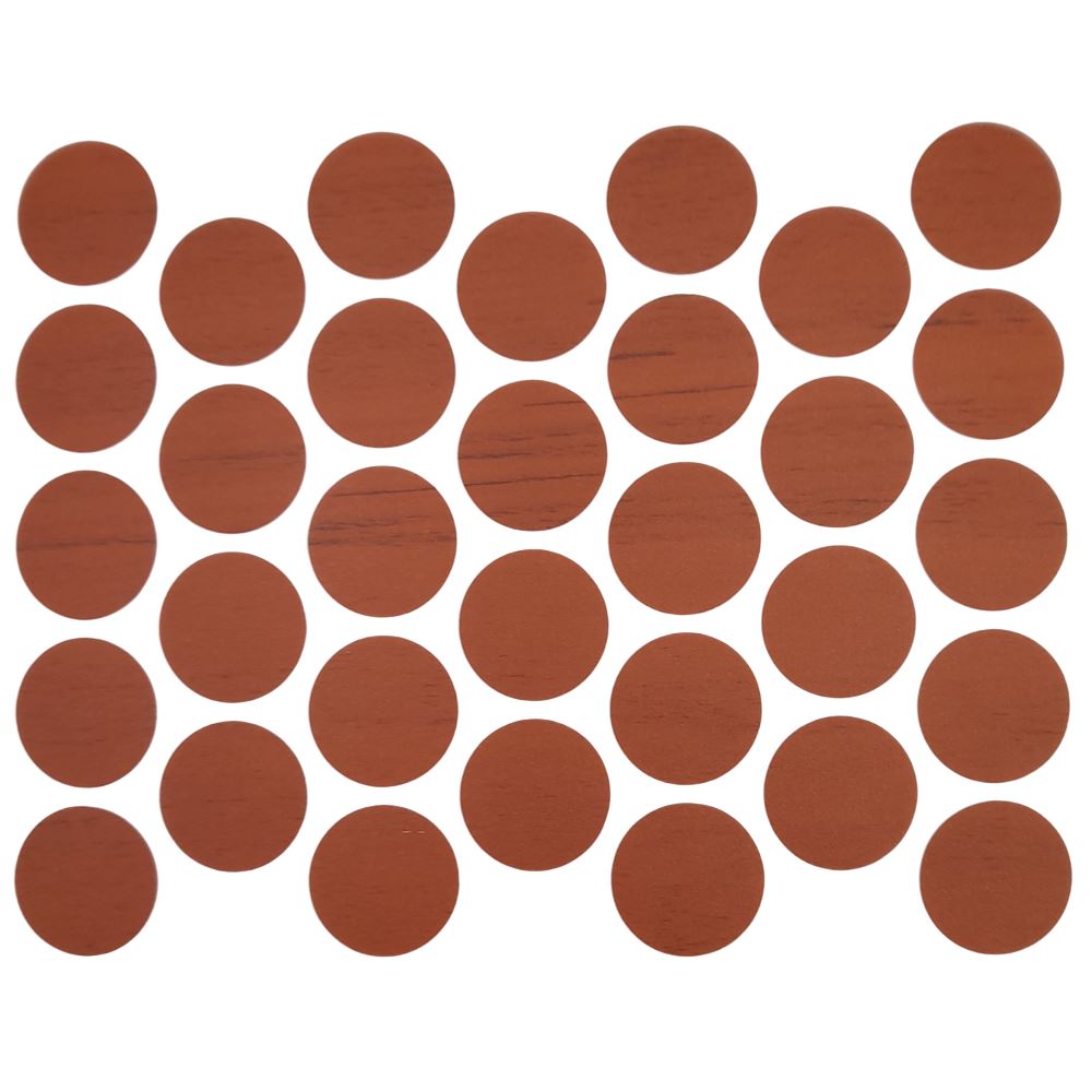 Screw cover caps Self-Adhesive - Birch 18mm Furnica